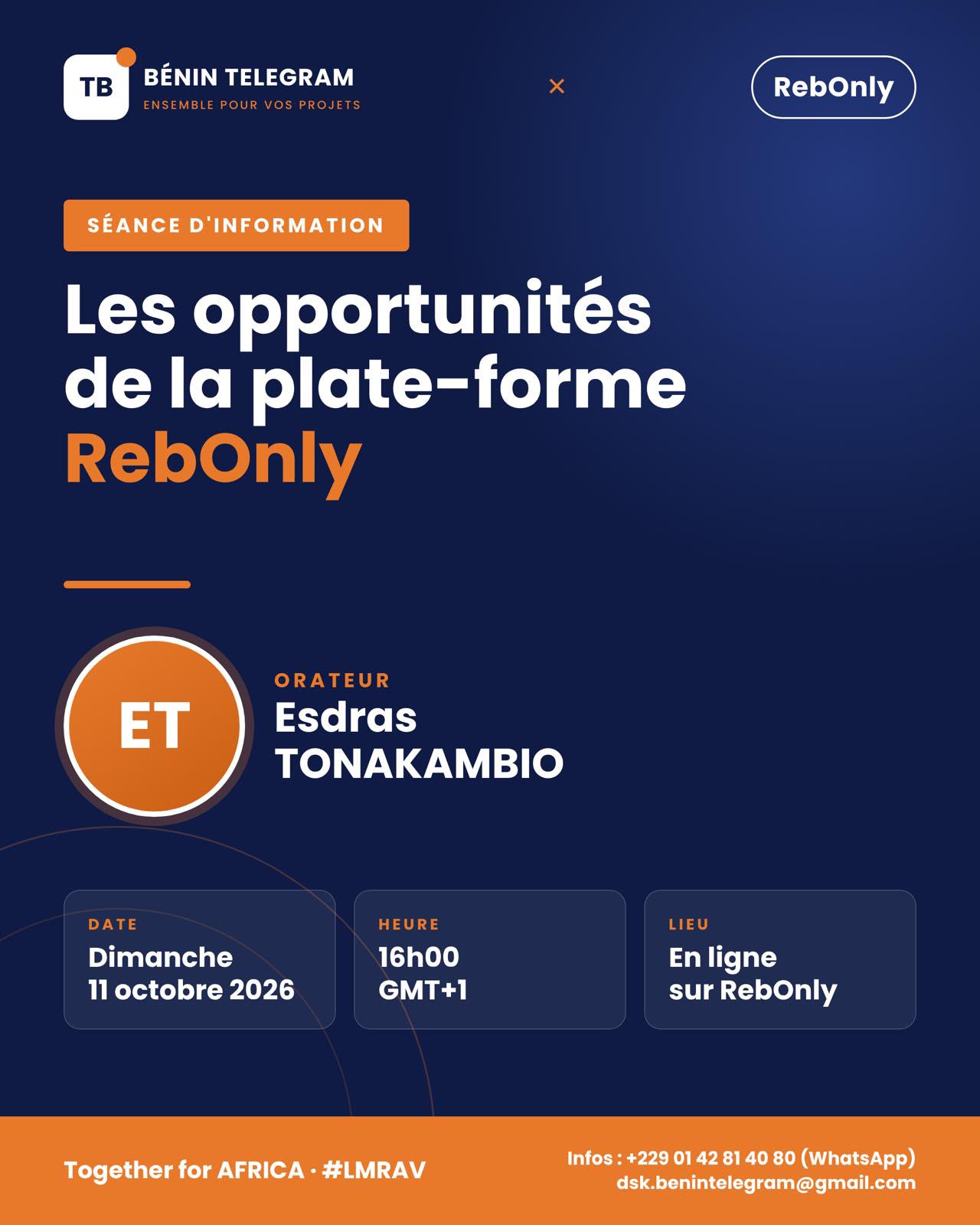 Les opportunités de la plateforme RebOnly